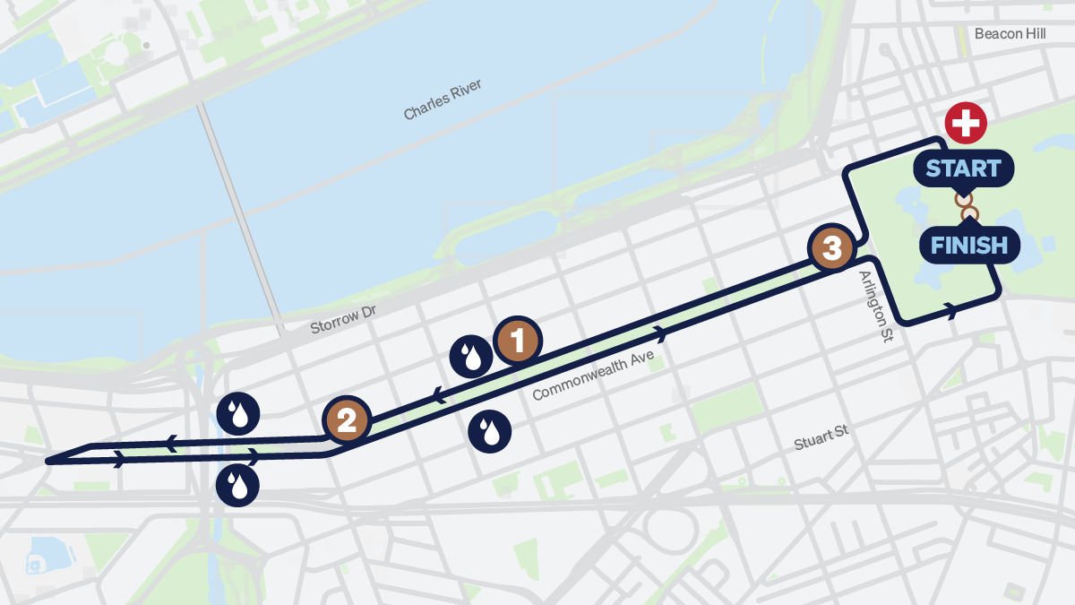 Detail of course map