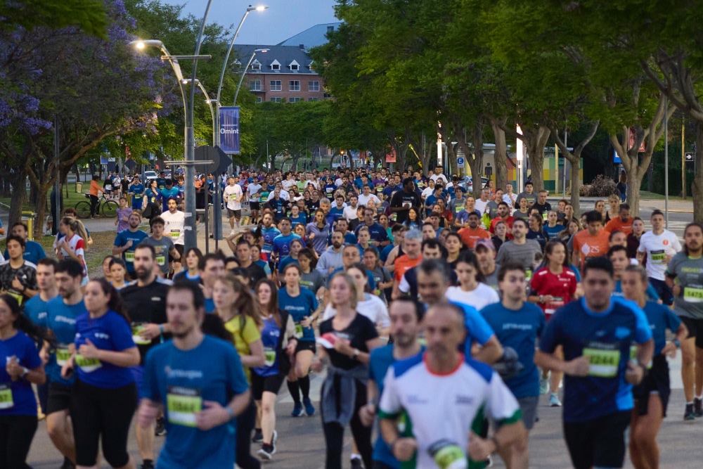 A group of participants from New York City race