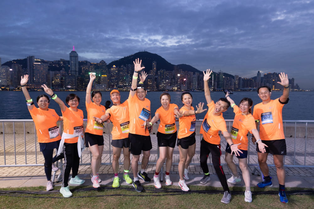 A group of participants from Hongkong's race
