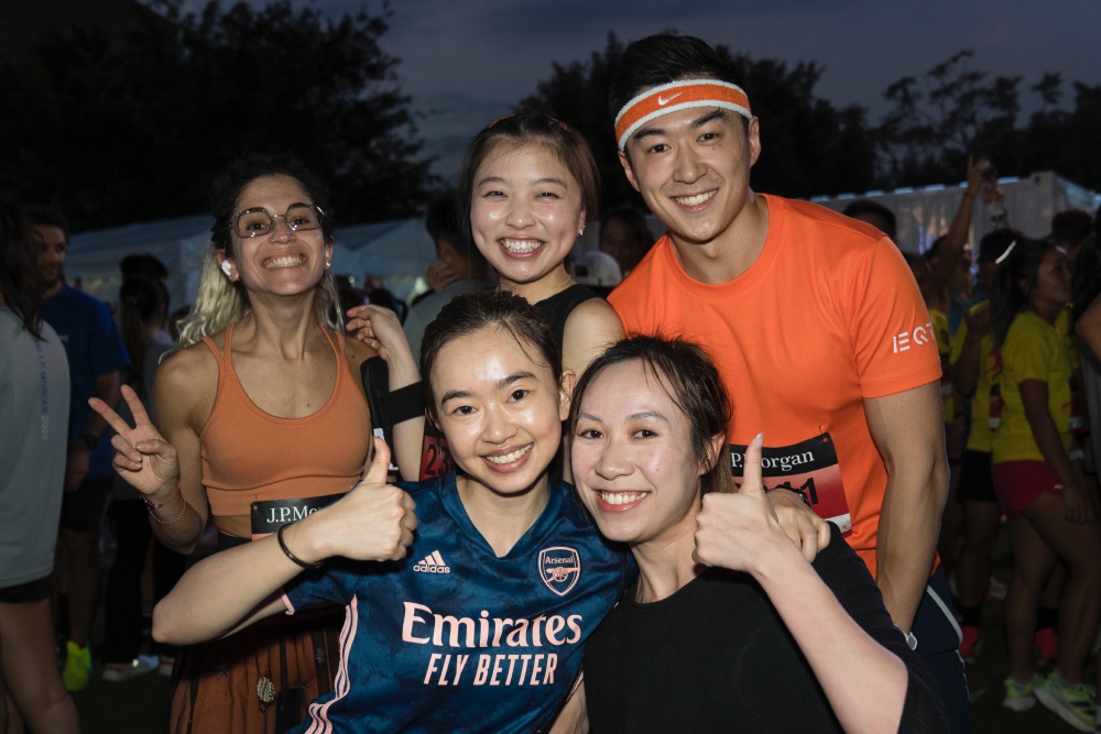 A group of participants from Hongkong's race