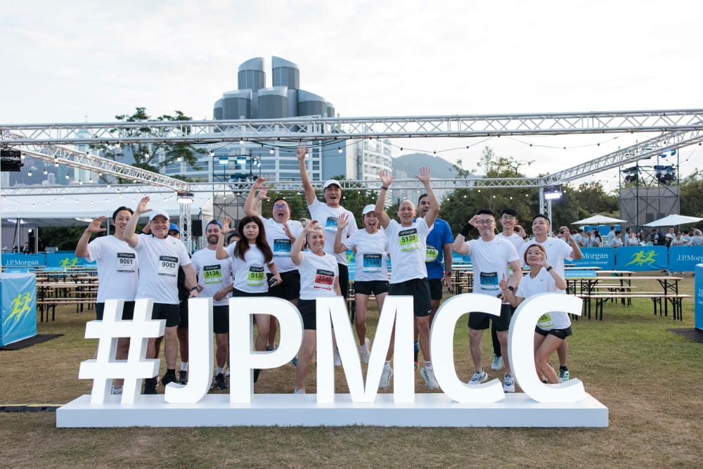 A group of participants from Hongkong's race