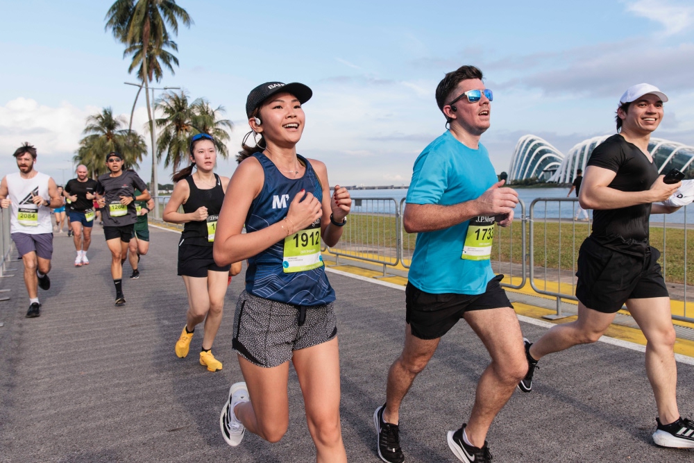 A group of participants from New York City race